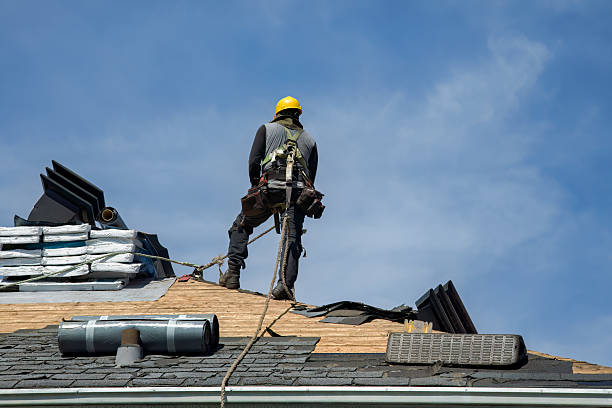 Professional Roof Replacement technician working in Hillister, TX
